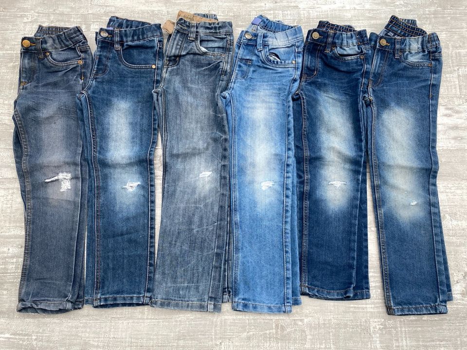 6 Jeans Gr. 122 usedlook in Kerpen