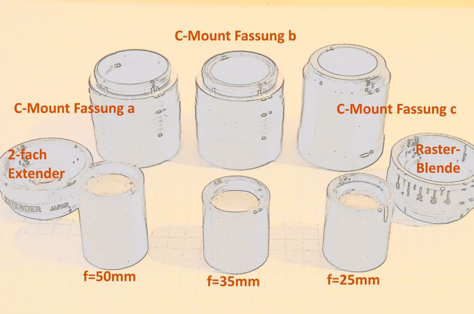 C-Mount Objektivsatz für Experimente+Sonderlösungen auch an DSLR in Bad Tölz