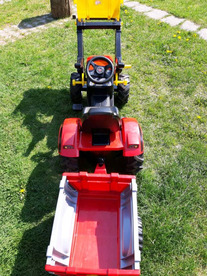 Rolly Toys Farmtrac + Trailer neuwertig in Lübbenau (Spreewald)