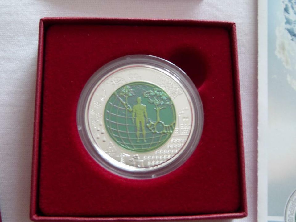 25 € Euro Niob-Silber-Münze aus Österreich "Anthropozän" 2018 in Tübingen