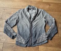 Materialmix Sommerjacke Jacke Grau m Kragen Spitze TREDY  Gr 38 Altona - Hamburg Blankenese Vorschau