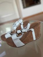 Wedges Leder weiß 38 Hessen - Wettenberg Vorschau