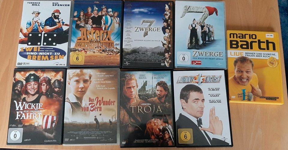 9 Dvds Troja, 7 Zwerge, Asterix, Wickie, J. English u.a. in Weinstadt