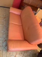 Sofa Terracotta Kunstleder b 1,9m t 0,9m h 0,95m Bayern - Gröbenzell Vorschau