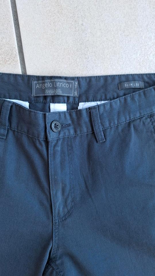 HERRENBAUMWOLLHOSE  CHINO  Dunkelgrau ANGELA LITRICO GR.34/30 in Betzdorf