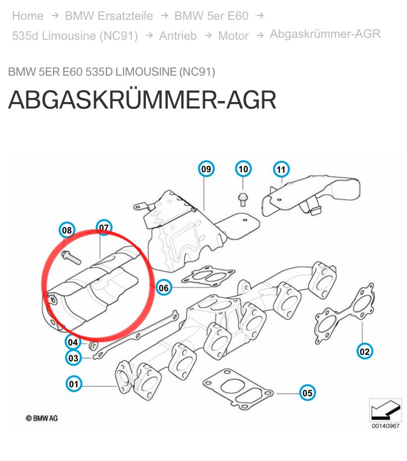 BMW E90 E91 E60 E61 Hitzeschild Auspuffkrümmer Hitzeschutzblech 7797684 |  Bavaria Car Parts - BMW Gebrauchtteile zu fairen Preisen