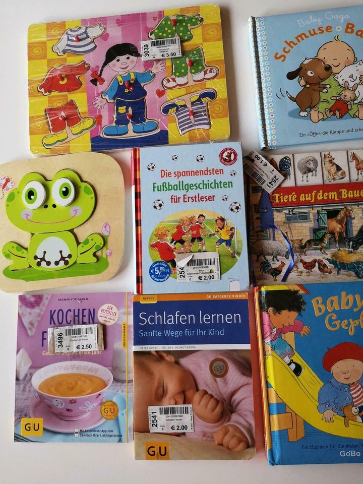 Kinder Bücher Lernpuzzle CDs Kochbuch Schlafen lernen usw in Ober-Flörsheim