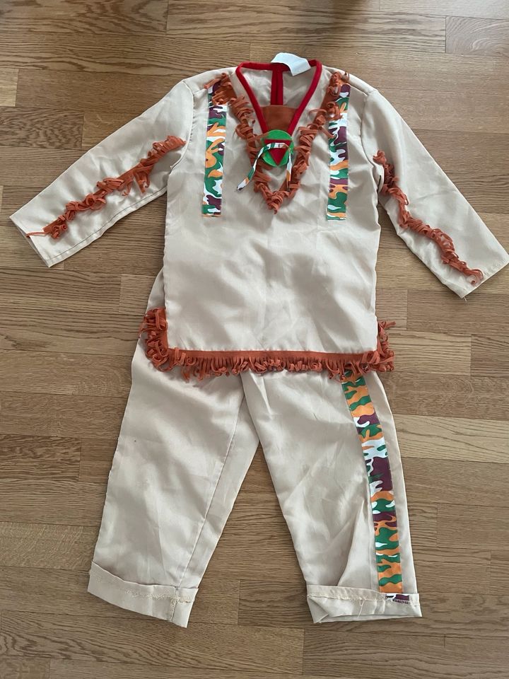 Indianer Kostüm Fasching Karneval Gr. 116 in Dettenhausen