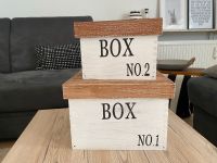 2x Holzboxen Box 1 & Box 2 weiß braun Shabby Chic Rheinland-Pfalz - Trier Vorschau