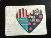 STARBUCKS Giftcard from Mexico - Herzform - You are adorable NEU Thüringen - Jena Vorschau