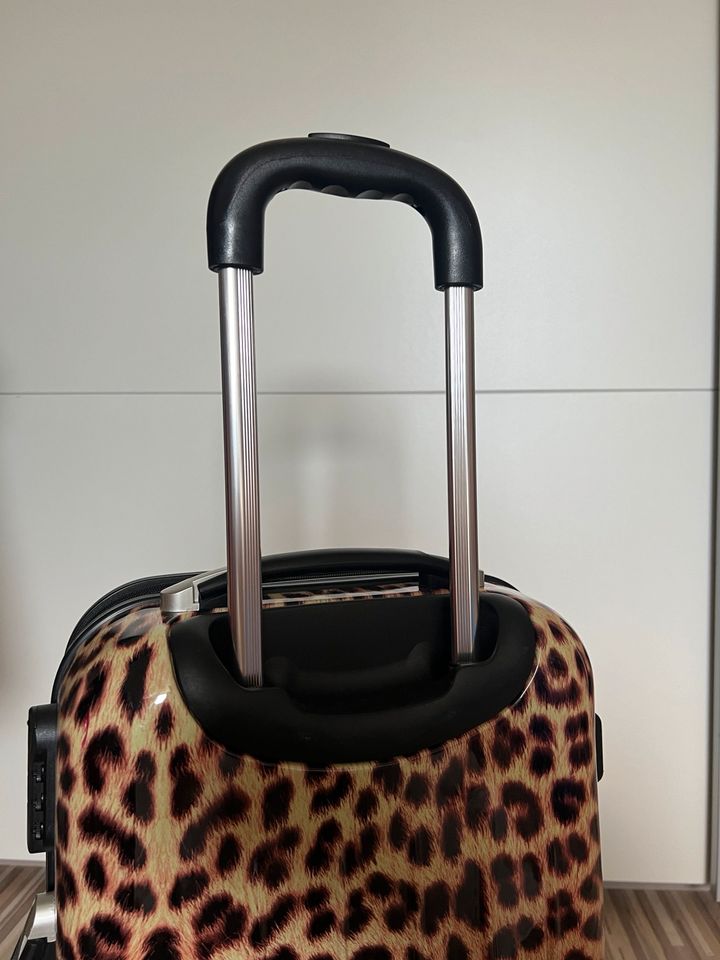 Hartschalen Koffer trolley Handgepäck Leopard Leo Optik in Herne