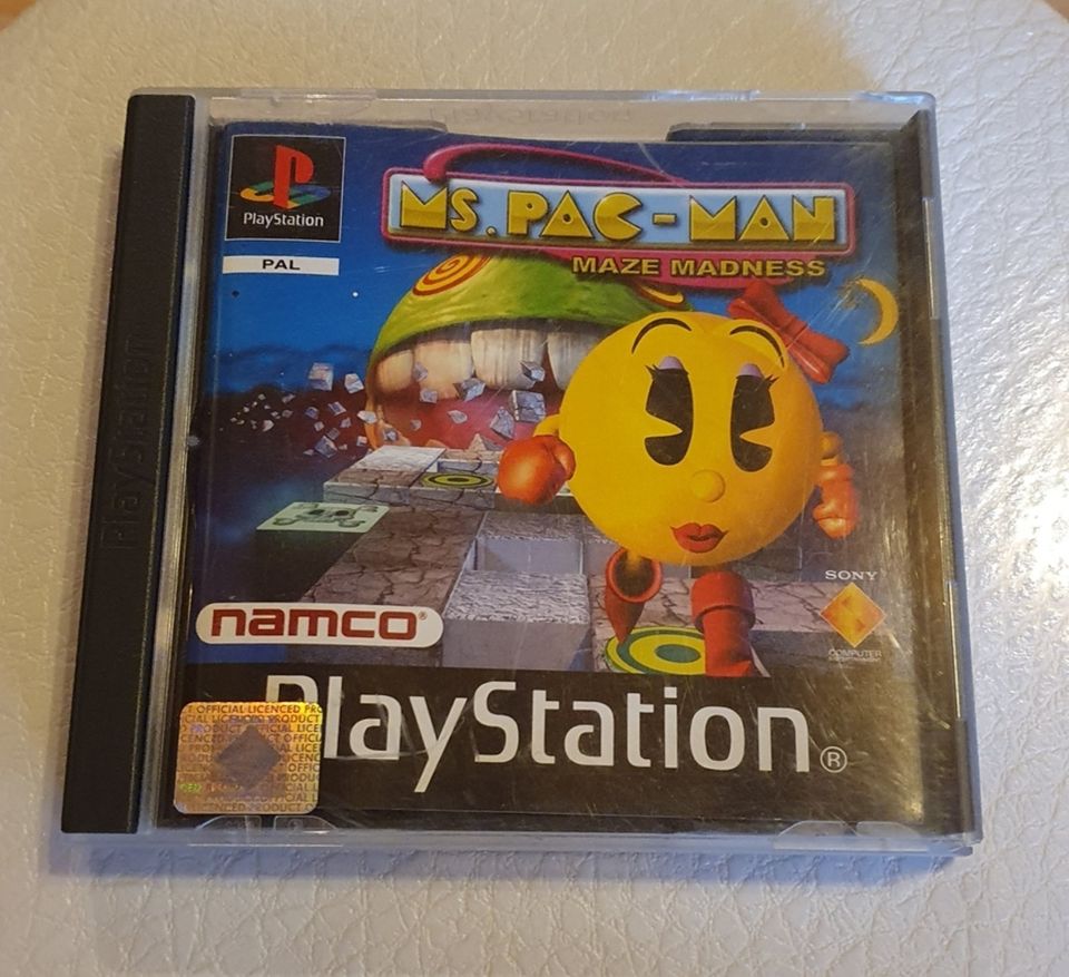 Playstation 1 Rarität Kult Spiel Mrs. Pac Man Maze Madness in Uchte