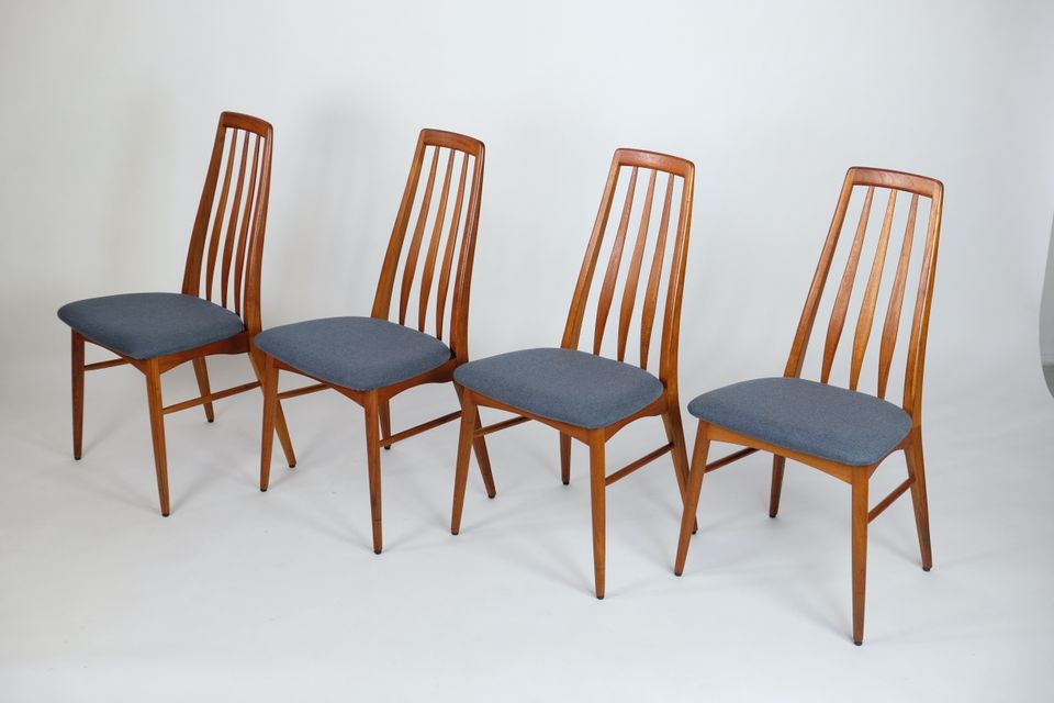 4x Danish Teak Stuhl Dining Chair Eva Koefoed Vintage 60er Design in Berlin