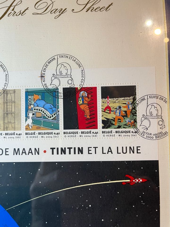 Ersttagsbrief tintin Tim und Struppi kuifje Belgien in Buggingen