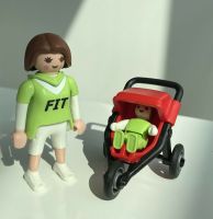 Playmobil Joggerin/ Mutter mit Baby und Kinderwagen Nordrhein-Westfalen - Nieheim Vorschau