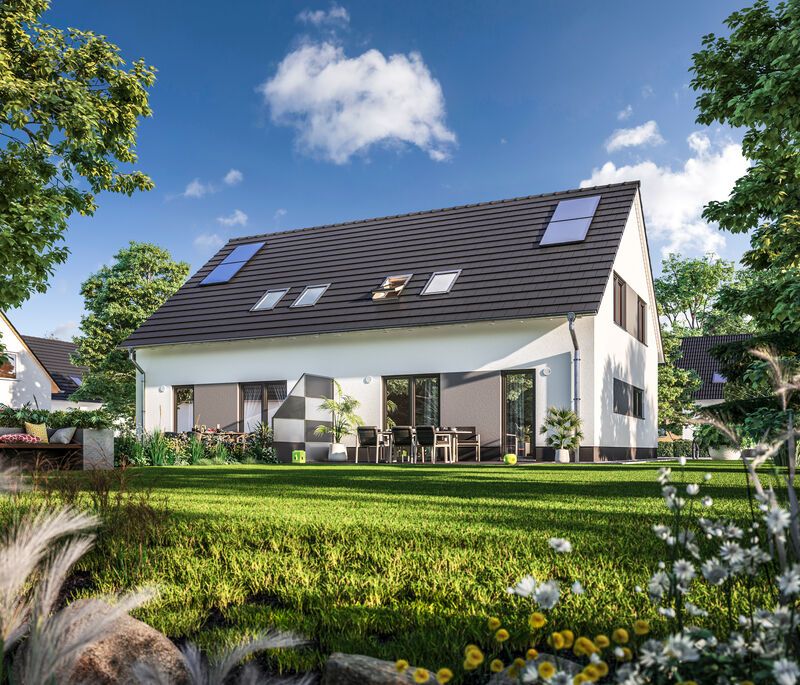 Zinsen wieder günstiger- jetzt Möglichkeiten prüfen- Grundstückskosten halbieren durch Doppelhaushälfte in Scharbeutz