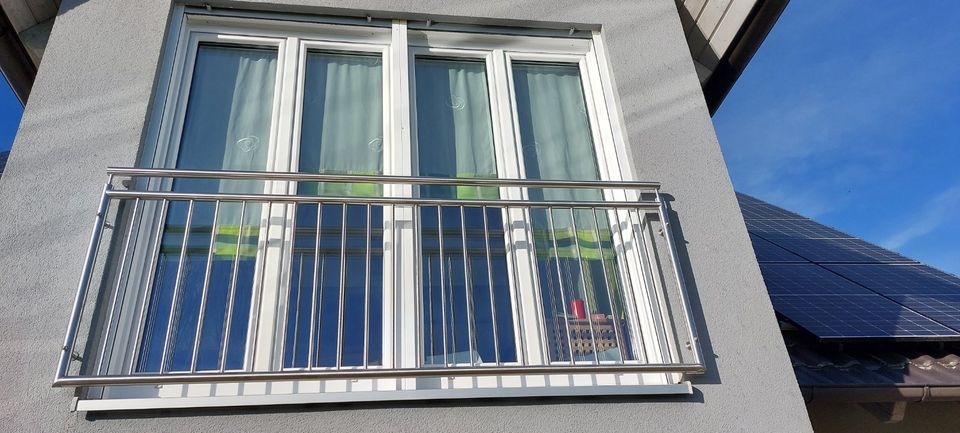 3x Französischer Balkon Edelstahl 2x 1.400 mm 1x 2.600 mm in Friedberg