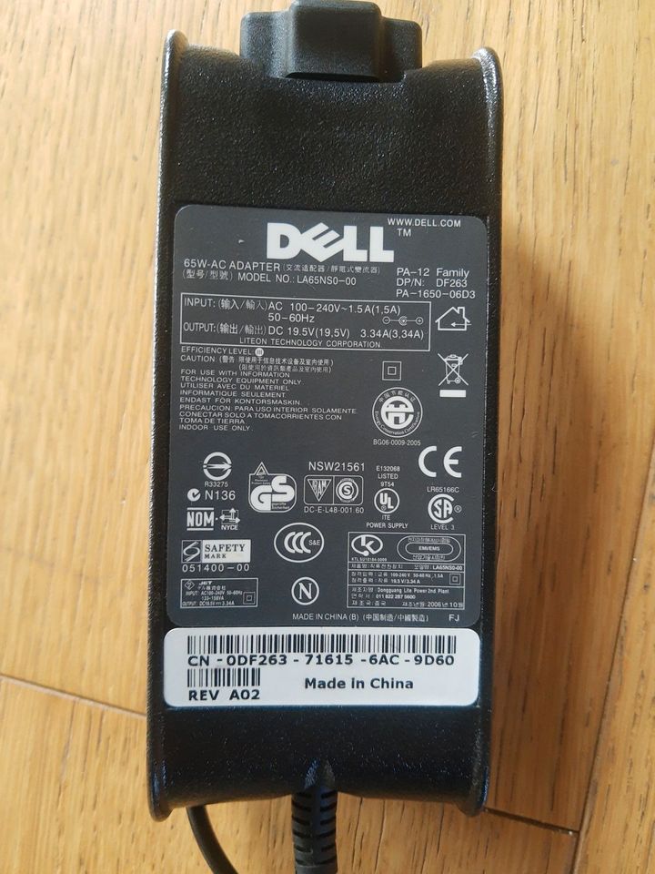 Netzteil Dell LA65NS0-00 mit 65Watt 19,5V 3,34A Power Adapter in Wermelskirchen