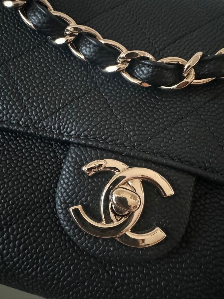Chanel Timeless Classique Leder Tasche mit Rechnung u. Zertifikat in Maintal