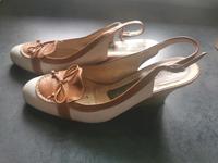 ❣️Peter Kaiser Wedges,Leder,Gr.37,5,weiß/Cognac,Keilabsatz Nordrhein-Westfalen - Wachtberg Vorschau