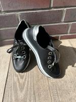 Rieker Sneaker schwarz mit silber Gr. 38 Nordrhein-Westfalen - Bottrop Vorschau