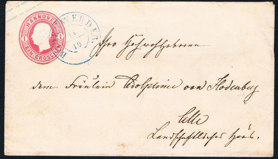 Brief 1867 - Kloster Walsrode - Bodenwerder - versandkostenfrei in Munster