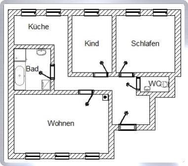 3-Raum Wohnung m. Wanne & Dusche im Tageslichtbad - AB 01.05.2024 in Mittweida