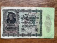 Reichsbanknote alt 1922 fünfzigtausend DM Geschenkidee historisch Baden-Württemberg - Immendingen Vorschau