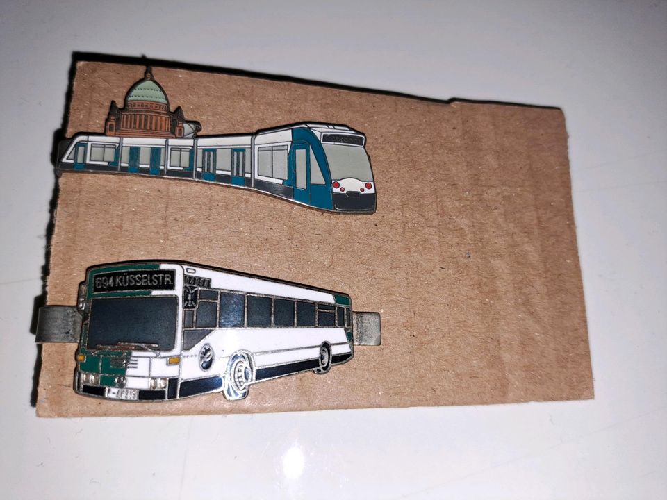 2 Teile, Krawattenklammer Straßenbahn, Bus, vip Potsdam, Verkehrs in Potsdam