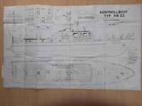 Schiffsmodell Bauplan " KB 23  ( G 601 ) &  ( WWD I / 1 ) Leipzig - Meusdorf Vorschau