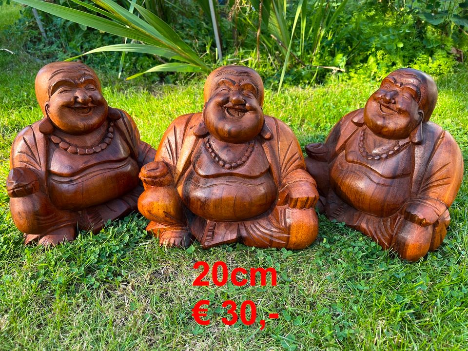 Buddha Cina 50cm Cinabuddha Happybuddha Bali Glücksbuddha Holz in Essen