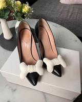 Moschino Cheap and Chic Pumps 36 Schwarz Weiß Leder Schleswig-Holstein - Lübeck Vorschau