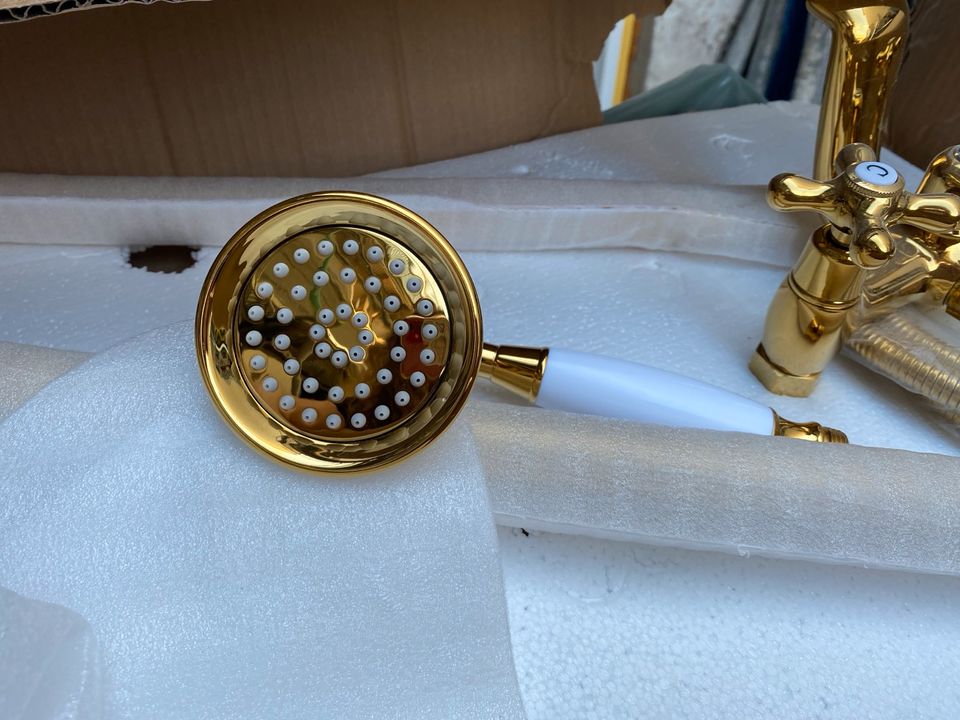 Armatur für freistehende Badewanne Gold NEU NP ca.300 EUR in Mainz