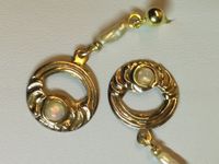Ohrringe 925er silber vergoldet Opal Biwaperle Niedersachsen - Meine Vorschau