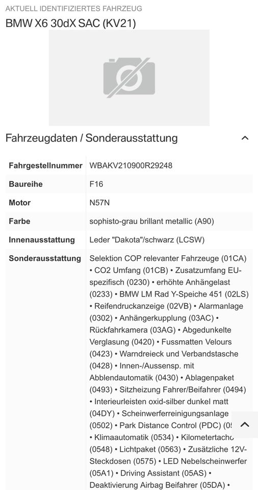 BMW X6 3.0 Diesel Euro 6 in Höhenkirchen-Siegertsbrunn