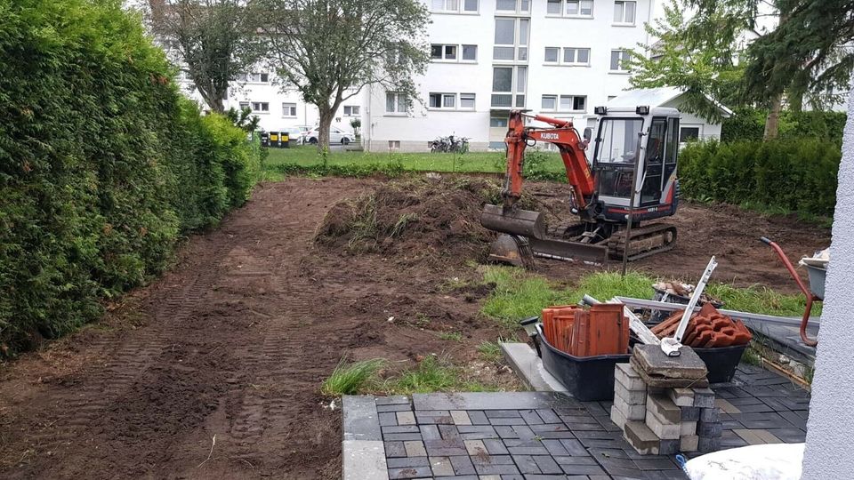 Baggerarbeiten , kleiner Erdarbeiten, Gartenarbeiten in Höchst im Odenwald