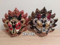2-tlg Set Karneval: Asiatische Löwenmasken aus Kunststoff ca.36cm Nürnberg (Mittelfr) - Kleinreuth b Schweinau Vorschau