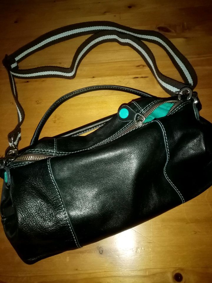GABS Desingerhandtasche Leder, schwarz in Kaufbeuren