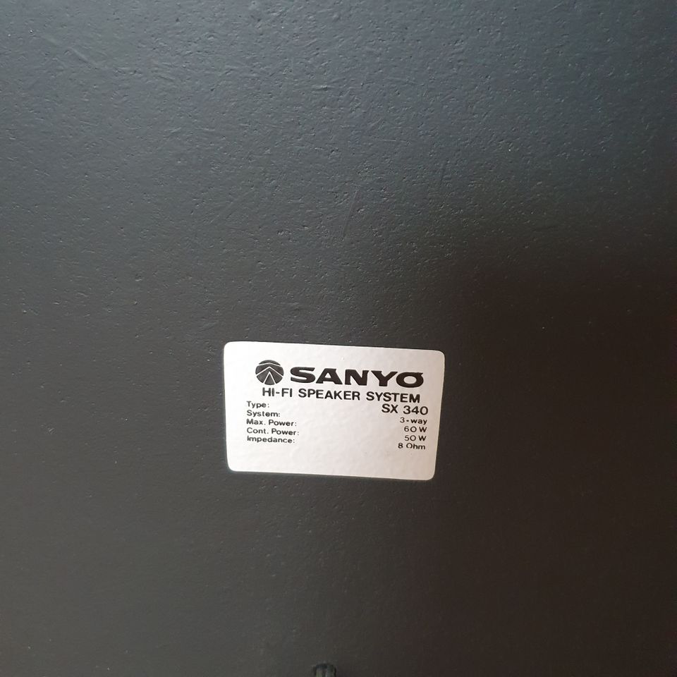 Sanyo Stereo Music System, HIFI Stereoanlage, mit Boxen und Reck in Albersdorf