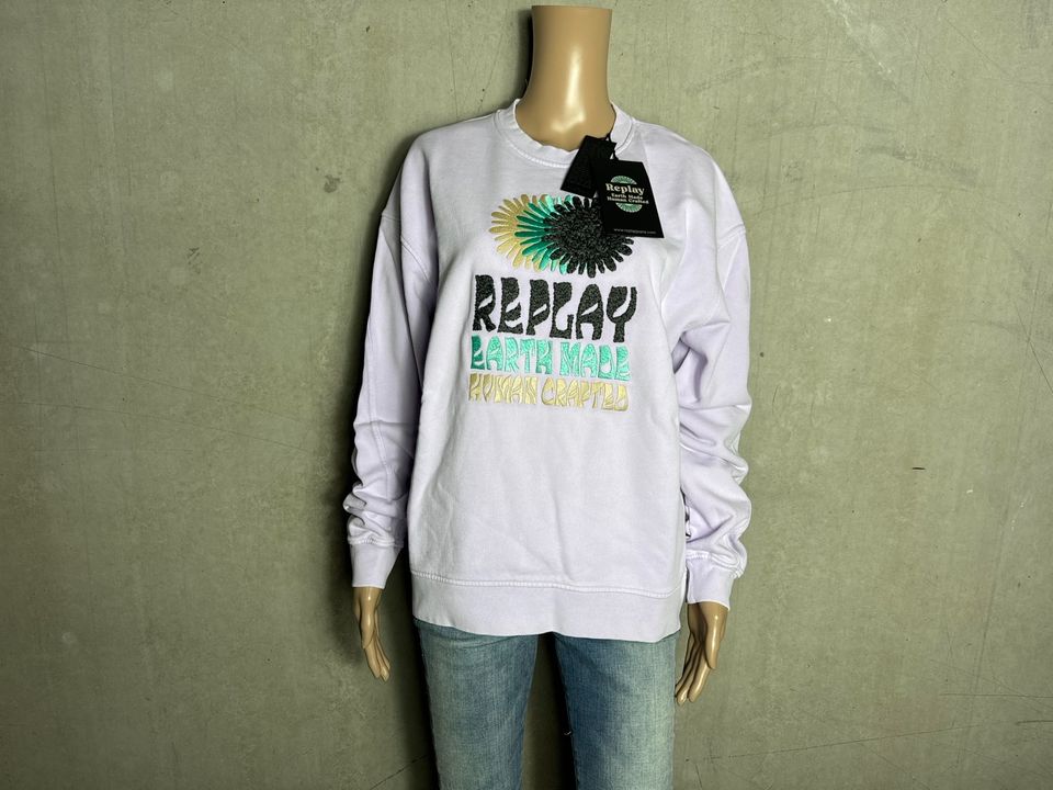 Replay sweater sweatshirt hoodie neu L und XL 2380 in Erlabrunn