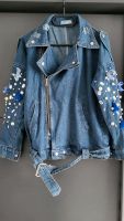 Jeansjacke mit Perlen und Strass Jeans Jacke blau Nordrhein-Westfalen - Radevormwald Vorschau