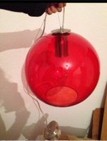 Perluxi; essentials; designer Lampe;90er Jahre;handmade Glass;rot Nordrhein-Westfalen - Wesel Vorschau