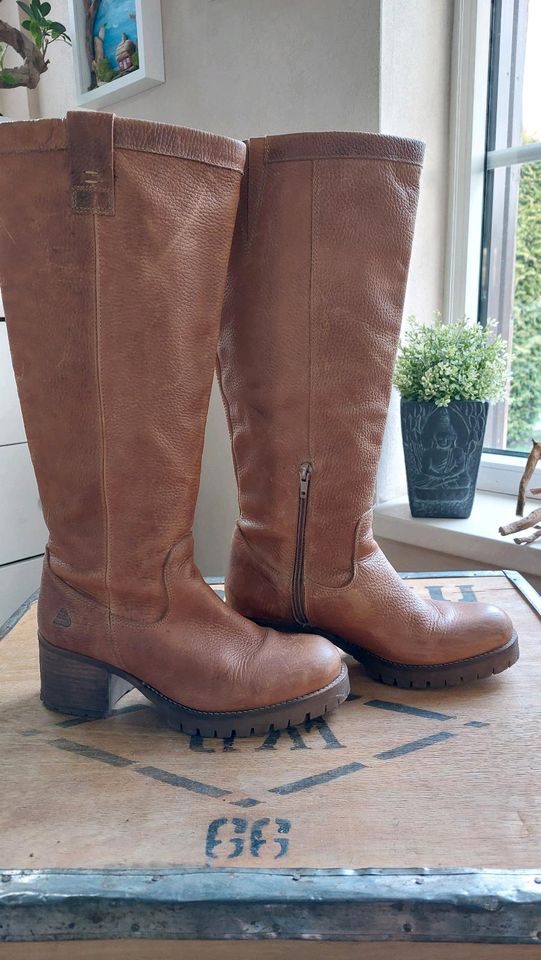 ❗️Stiefel Damen Bullboxer Leder caramel Gr.40❗️ in Berlin