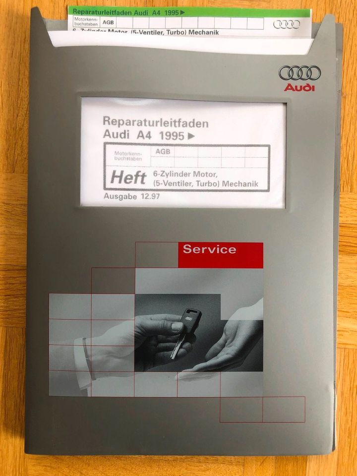 Reparaturleitfaden AUDI A4 B5 1995> "AGB S4 6-Zyl.-Motor / 5-Vent in Niederahr