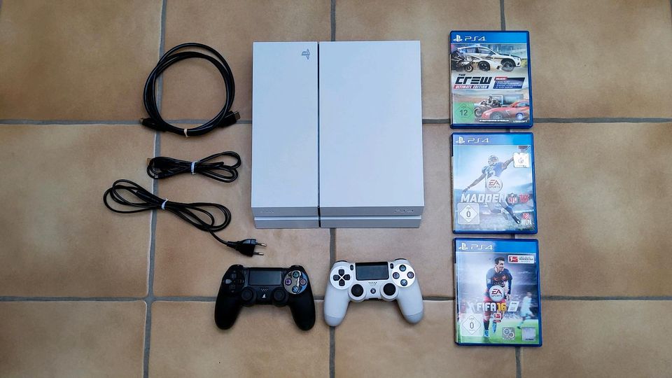 Sony PlayStation 4 (500GB) in weiss in Kleinostheim