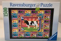 RAR 1500 Teile Puzzle Ravensburger Bunte Kühe Baden-Württemberg - Ellhofen Vorschau