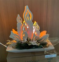 RATAGS Holzdesign, Kerze mit weihnachtl. Deko, Handarbeit Erzgeb. Bayern - Gröbenzell Vorschau