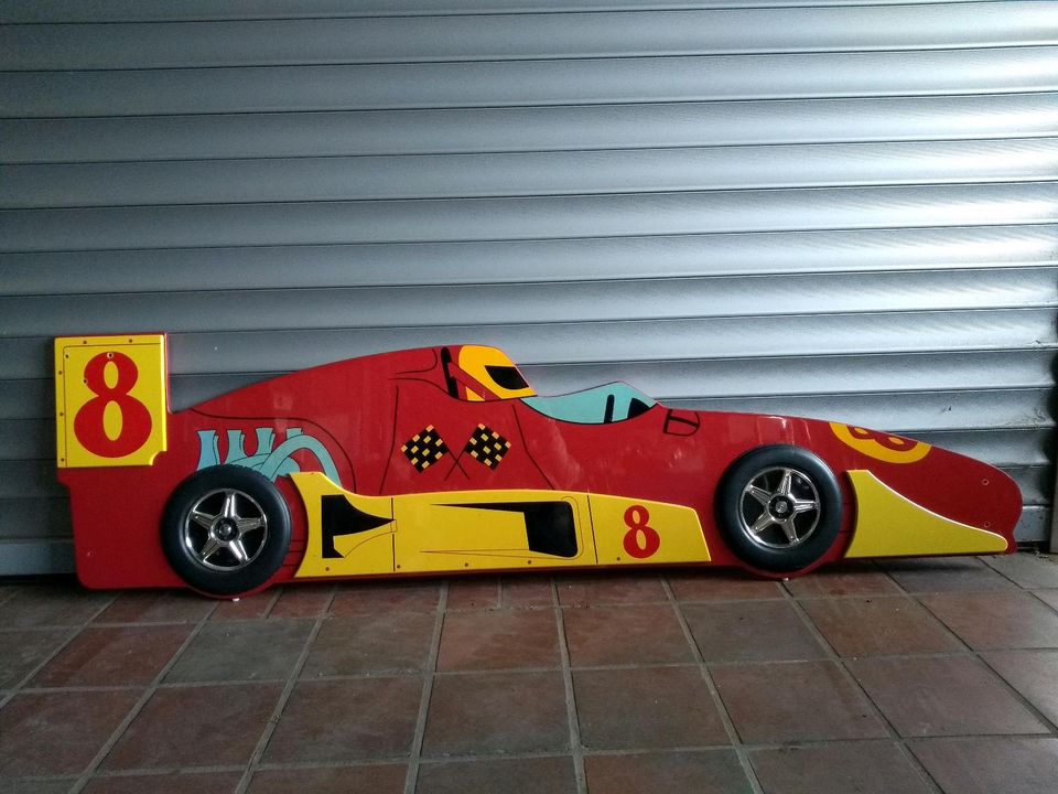 Kinderbett Front Verkleidung Rennwagen Formel 1 Ferrari 8 in Sprendlingen