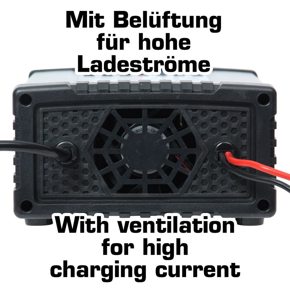 Dino KRAFTPAKET Regelbares KFZ Ladegerät 12v/24v-25a/12a/6a/2a Batterieladegerät Auto LKW Motorrad Boot automatisches intelligentes Batterie-Ladegerät in Herdecke