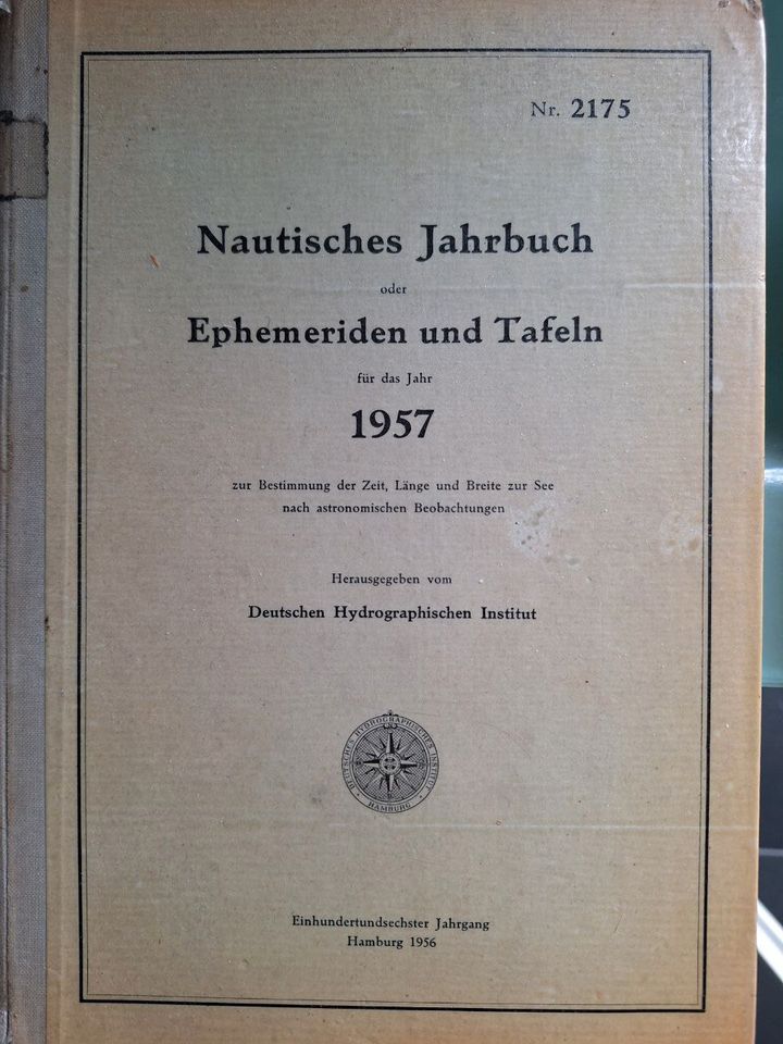 Antiquarisch, Nautisches Jahrbuch 1957 in Kiel